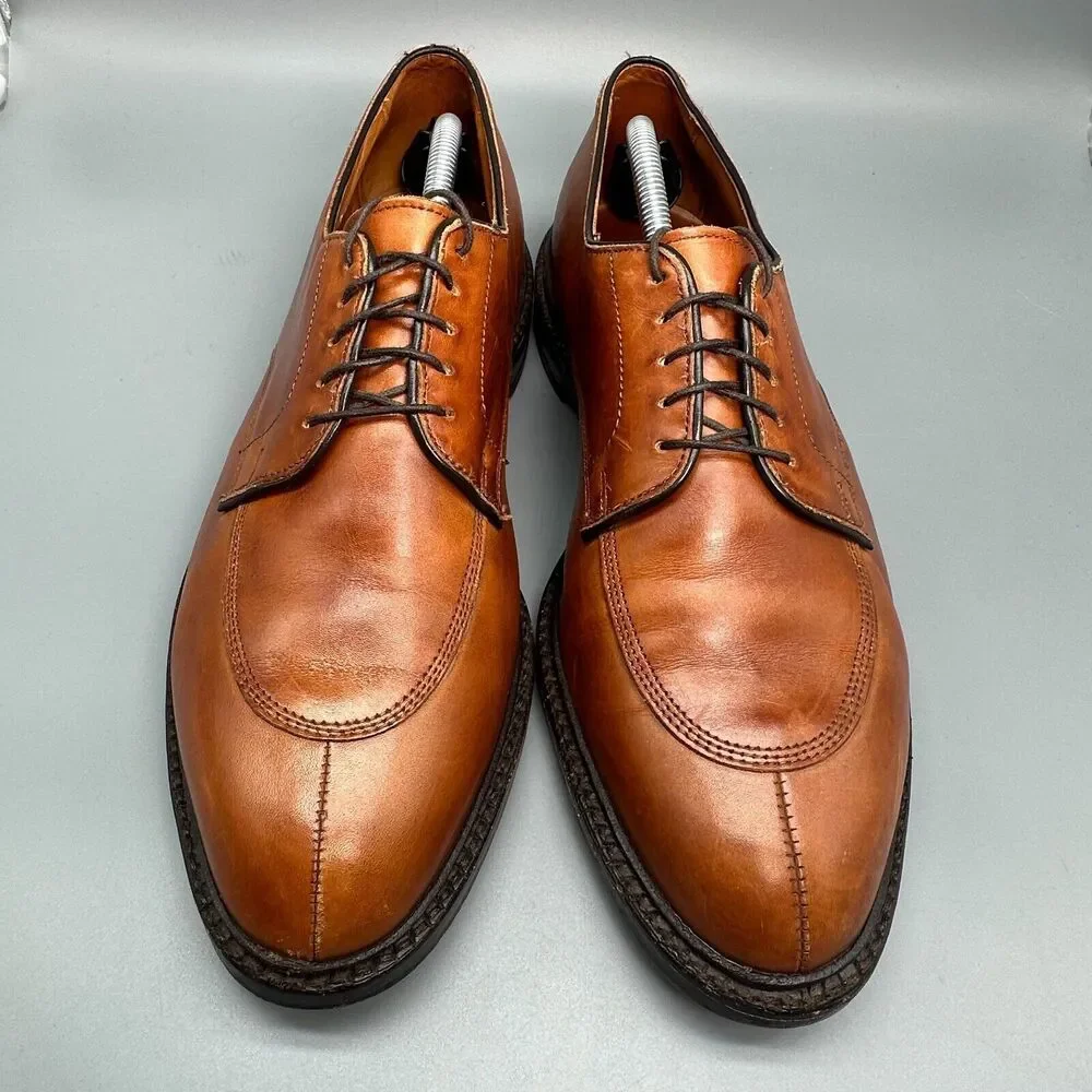Allen Edmonds Walton Corporate Casual Mens 11.5 Brown Leather Dress Shoes Formal
